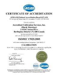 ACCREDITED CALIBRATION - ISO 17025